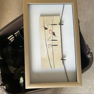 “LOVE” framed art.